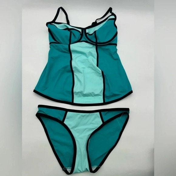 Cache Coeur Underwired maternity tankini Rosy mint set B2159 - Picture 5 of 9